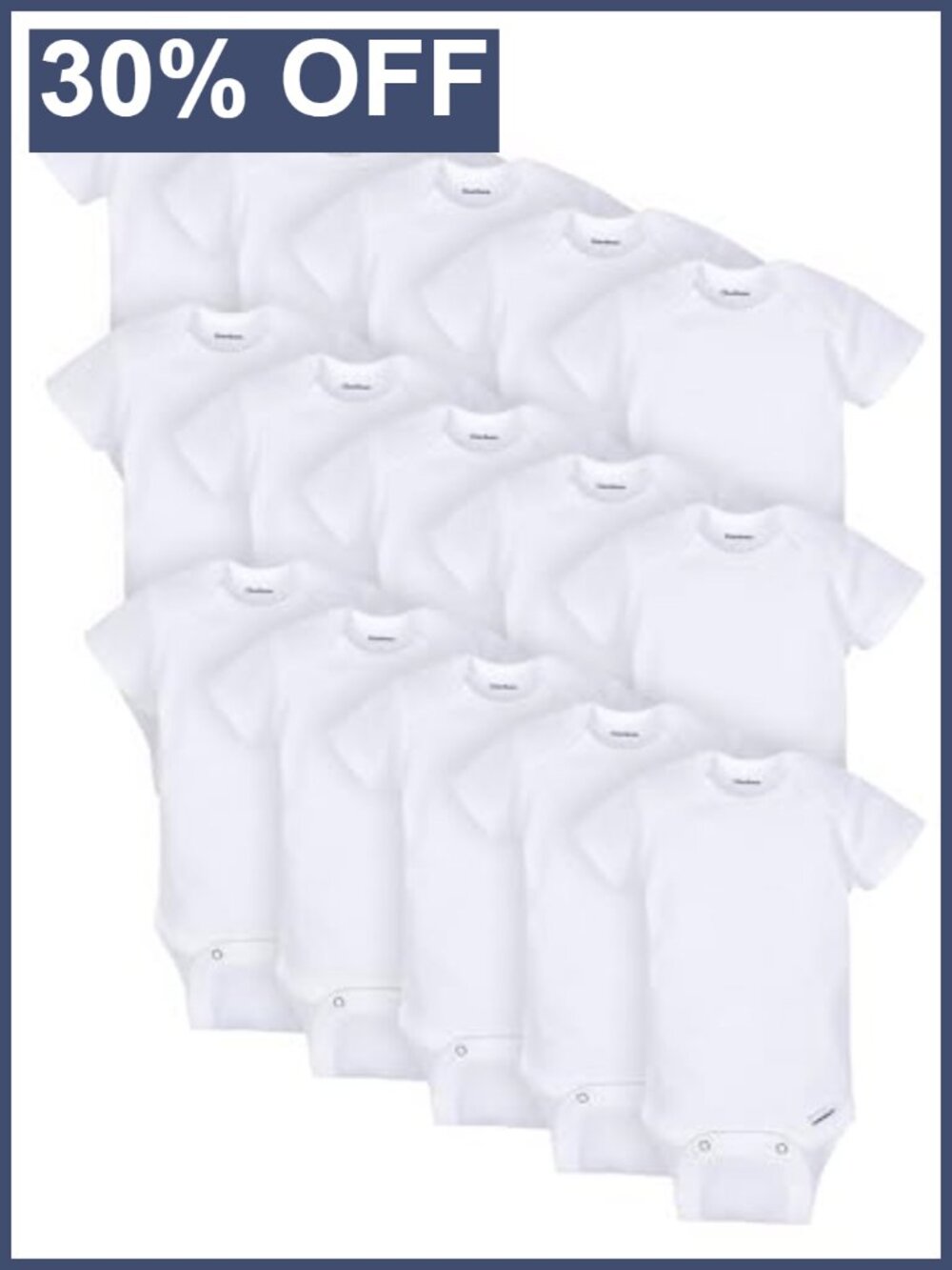 Unisex Baby 15 Piece Bodysuit Multi Size Pack Lap Shoulder Snap Closure